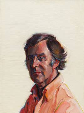 Wayne Thiebaud, Man in an Orange Shirt, 1975