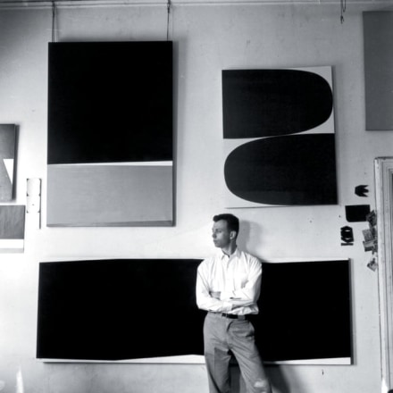 Photo of Ellsworth Kelly in his studio