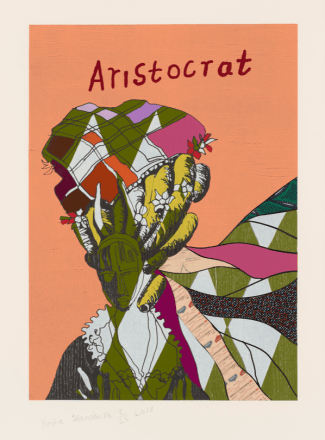 Yinka Shonibare, Aristocrat II, from Unstructured Icons, 2018, Relief print