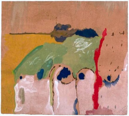 Helen Frankenthaler, Tales of Genji II, 1998, Woodcut, Abstract, Expressionism, Signed