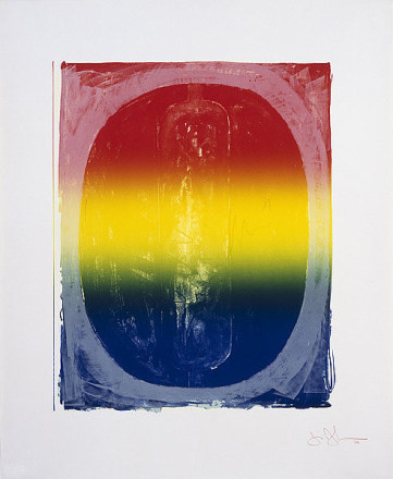 Jasper Johns, Figure Zero, from the Color Numeral Series, 1967, Lithograph, Unique color trial proof apart from the edition of 40,Signed and numbered
