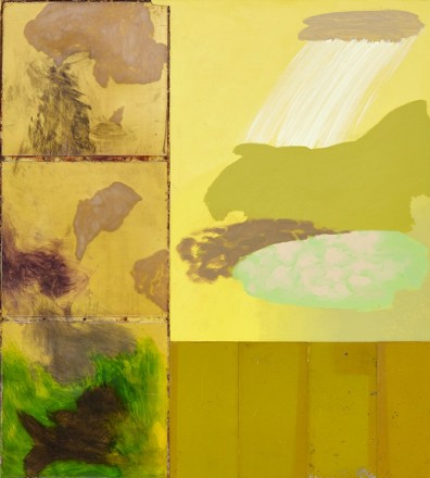 Odessa Straub, Neckload Backyard Belittling, 2015. Acrylic, fiberglass, tobacco plexi-glass, ink on panel, 84 x 75 inches, 213.36 x 190.5 cm (OS15.001)
