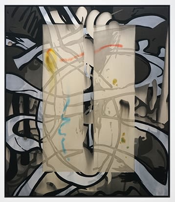 Jan-Ole Schiemann, CT4 (II), 2015. Ink and acrylic on canvas, 55.1 x 47.2 in, 140 x 120 cm (JS15.058)