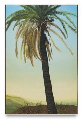 Jake Longstreth, In Glendale (Fan Palm II), 2019, Oil on muslin, 60 x 40 in (152.4 x 101.6 cm), JLO19.021