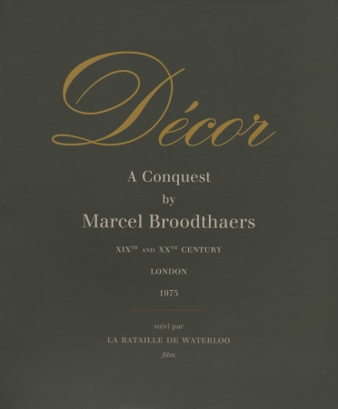 Marcel Broodthaers: Décor