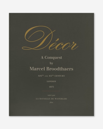 Marcel Broodthaers: Décor
