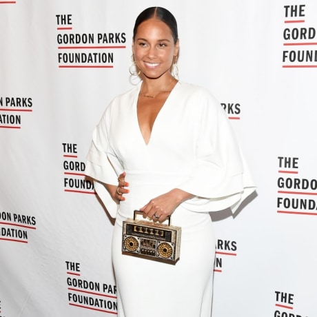 Alicia Keys poses at The Gordon Parks Foundation’s Annual Awards Dinner