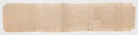 Ghulam Mohammad,&nbsp;Tana Bana (Fidget),&nbsp;2019,&nbsp;Paper woven carpet,&nbsp;36 x 156 in