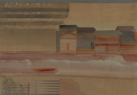 Nilima Sheikh, Forebodings,&nbsp;2018,&nbsp;Mixed tempera on Sanganer paper,&nbsp;13.3 x 19 in