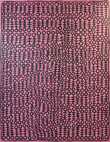 Mohamed Ahmed Ibrahim, Untitled 6,&nbsp;2019,&nbsp;Acrylic on canvas,&nbsp;78 x&nbsp;59 in
