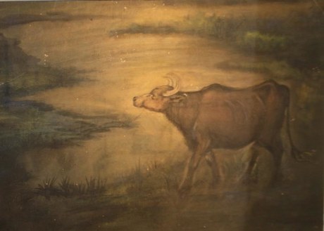 Nandalal Bose LANDSCAPE WITH COW