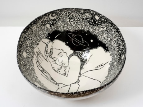 Faiza Butt, From the series Dinner Dialogue 1,&nbsp;2018,&nbsp;Ceramic,&nbsp;13 x 13 x 6 in, &nbsp;