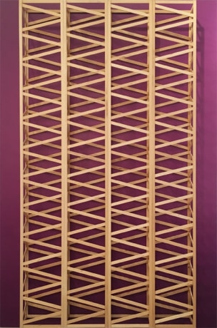 Rasheed Araeen,&nbsp;Untitled (Purple), 1971 (2016), Wood and paint, 72 x 48 x 6 in&nbsp;