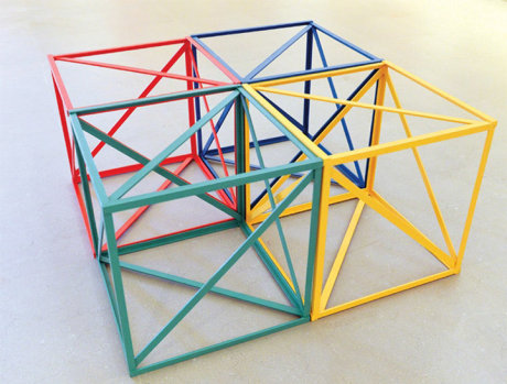 geometric floor structure