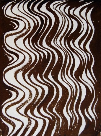 Rasheed Araeen, Series A (1), 1961, Ink on paper, 11 x 8 in
