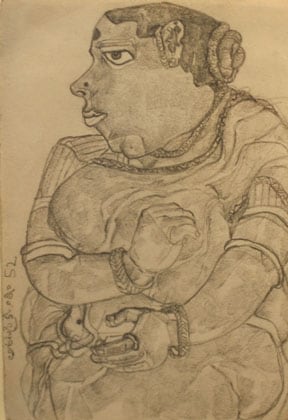 T. Vaikuntam UNTITLED (SITTING WOMAN II)