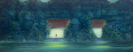 Sujith S.N., Untitled, 2024, Tempera on paper, 30 x 72 in (76.2 x 182.9 cm), SNSUJ060