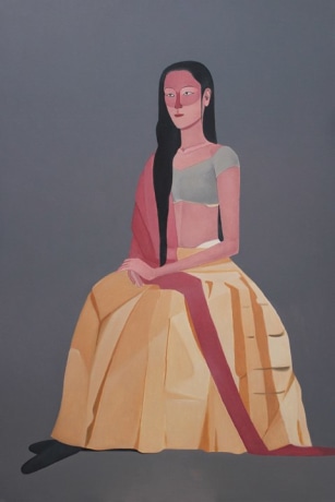 Surendran Nair, Trogon,&nbsp;2017, Oil on canvas, 53 x 35 in