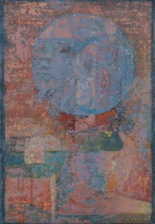 Mohammad Omer Khalil,&nbsp;Homage to Paul Klee,&nbsp;1971, Oil on canvas, 52 x 36 in
