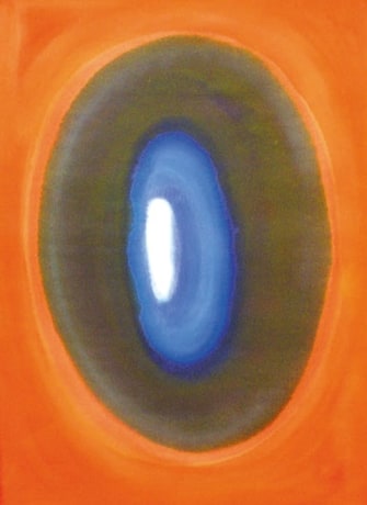 Prafulla Mohanti Untitled (Red Black Blue White)
