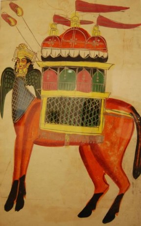 Kalighat Painting MYTHOLOGICAL CREATURE