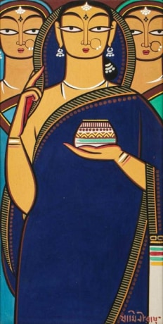 Jamini Roy&nbsp; Untitled (Three Women)