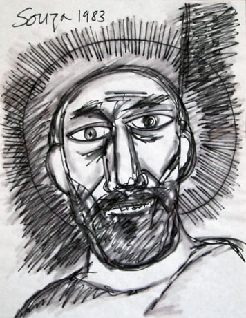 Bust portrait of Christ