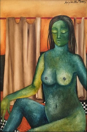 Anjolie&nbsp;Ela Menon Seated Nude