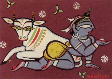 Jamini Roy Untitled (Krishna With Butter Ball)