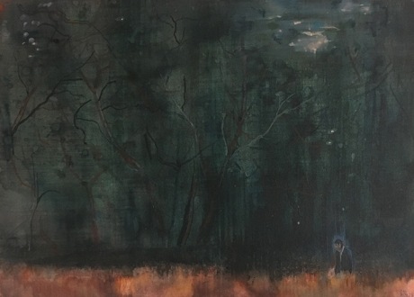 Sujith S.N., Untitled 9, 2018, Watercolor on paper, 10 ½ x 14 ½ in (26.7 x 36.8 cm), SNSUJ018