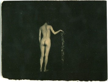 Yamamoto Masao,&nbsp;Untitled #244, 1996,&nbsp;from the series&nbsp;A Box of Ku.&nbsp;Gelatin silver print with mixed media, 4&nbsp;x 5&nbsp;inches.