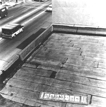 Ed Ruscha, Rooftops Portfolio, 1961, 22 x 22 inch, 4/4 Gelatin Silver Prints (only sold together), mounted to board, Printed in 2003, Edition 1/35