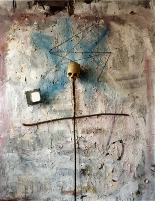 Saul Fletcher, Untitled #217 (Skull on Cross), 2009. Chromogenic print. 12 x 10 inches