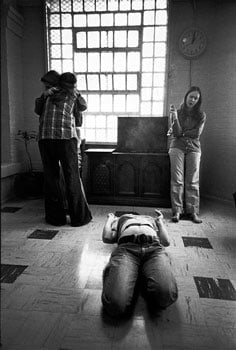 Women dancing to Records, Ward 81, Oregon State Hospital, Salem, Oregon, 1976, 16 x 20 and 20 x 24 inch, Signed on verso