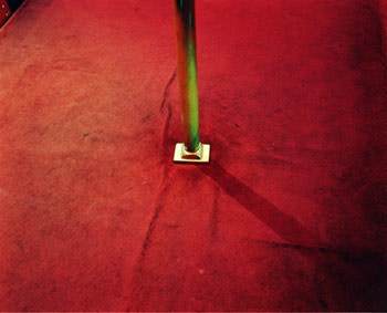 Base of Stripper Pole, Peep Show, CA, 2005, Chromogenic Print, available in 20 x 24, 30 x 40, and 40 x 50 inches, editions of 5.