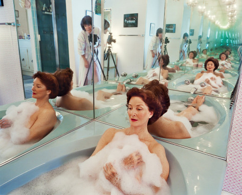 Sage Sohier,&nbsp;Mum in Her Bathtub, Washington, D.C., 2002. Archival pigment print, image: 22 x 27 1/2 inches, frame: 28 x 33 3/4 inches.&nbsp;