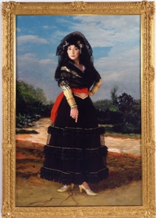 Yasumasa Morimura, Dedicated to La Duquesa de Alba/Black Alba, 2004, 71 x 41.25 inch Chromogenic print, Edition 4/5