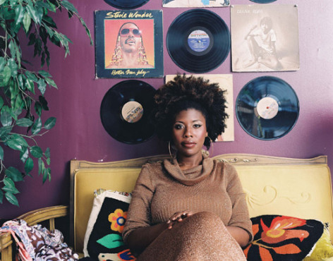 Mickalene Thomas,&nbsp;Afro Goddess Ex-lover&#039;s Friend,&nbsp;2006. Chromogenic print.