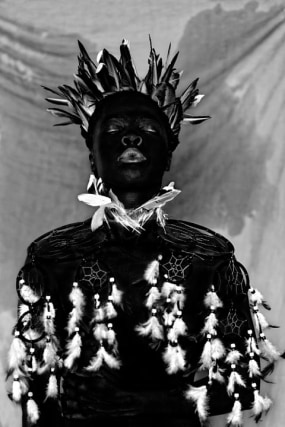 Zanele Muholi,&nbsp;Bukhosi II, Parktown,&nbsp;2016. Gelatin silver print, image size 24 x 16 inches, paper size 28 x 20 inches.