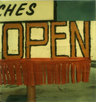 Walker Evans, Untitled, 1973/1974, 4.25 x 3.5 inch Polaroid, copyright of the artist, not for reproduction.