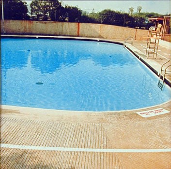 Nine Swimming Pools (pool five), 1967, 16 x 16 inch Color Coupler Print, Signed, dated and editioned on verso, Executed in 1968 and printed in 1997