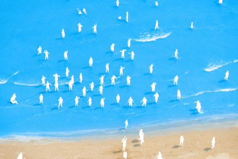 Adriatic Sea (Staged) Dancing People 10,&nbsp;2015Archival pigment print65 x 96 inch&nbsp;Also available as 44.5 x 65.5&nbsp;Edition of 7 + 3 AP