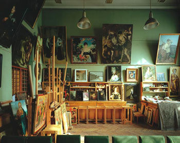 Andrew Moore, Restoration Studio, Russia, 2002, 50 x 60 inch, Chromogenic Print, Signed, titled, dated and editioned on verso