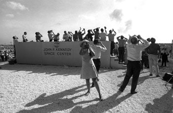 Garry Winogrand, Apollo 11 Moon Shot, Cape Kennedy, Florida, 1969, Printed 1970s, 14 x 17 inch Gelatin silver print, Estate stamp on verso