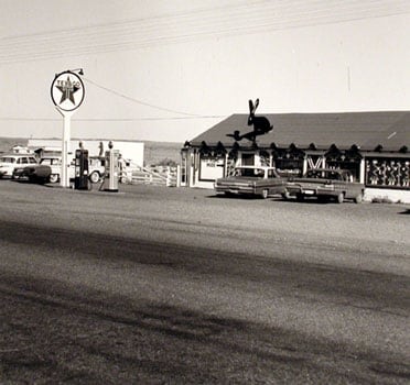 from Gas Stations portfolio (10 prints), 1962, Gelatin Silver Print, Printed 1989, 3/25, available as 10 print portfolio. Please call for price.