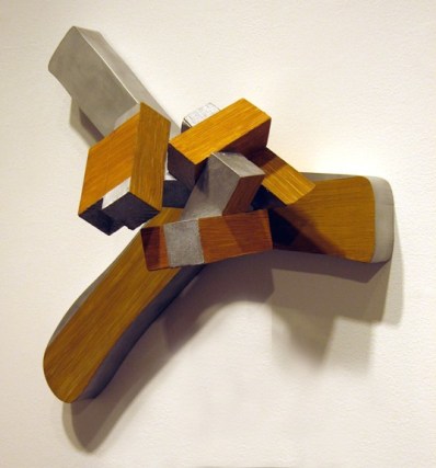 Y, 2008,&nbsp;cast aluminum and acrylic paint, 18 x 17 x 9.5 inches,&nbsp;unique