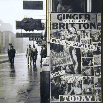 Walker Evans, Chicago (What, no garters), 1947, 7.25 x 8 inch Vintage Gelatin Silver Print, stamped on verso &quot;Walker Evans&quot;, copyright of the artist, not for reproduction.