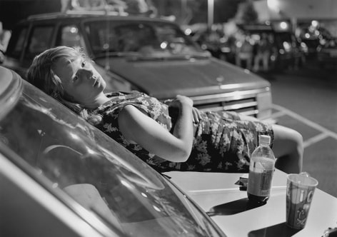 Mark Steinmetz,&nbsp;Athens, GA (girl on hood of car),&nbsp;1996. Gelatin silver print, 20&nbsp;x 24&nbsp;inches.