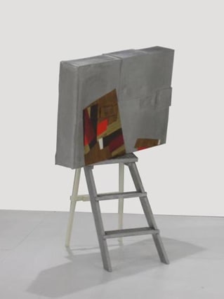 Felin&#039;s Ladder, 2007,&nbsp;cast aluminum and acrylic paint,&nbsp;48 x 35 x 31.5 inches,&nbsp;unique