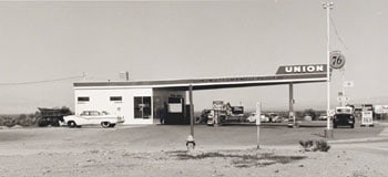 from Gas Stations portfolio (10 prints), 1962, Gelatin Silver Print, Printed 1989, 3/25, available as 10 print portfolio. Please call for price.